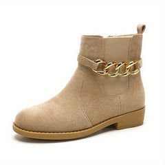 Vintage Girls Zipper Boots Non Slip Indoor Outdoor Travel Autumn Winter