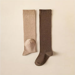 5 Pairs Boys Casual Over the Knee Socks for Spring Autumn