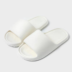Women's Solid Pillow Slides Slip On Open Toe Non slip Soft Sole