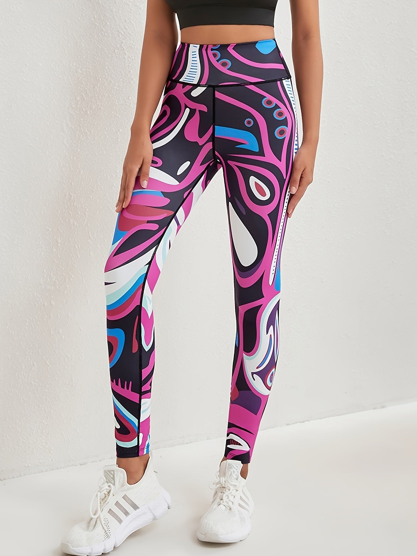 Printed Butt Lifting Yoga Workout Tight Pants Leggings