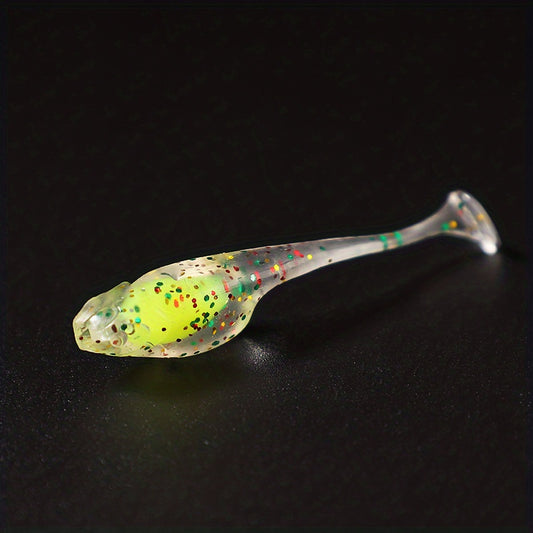 20pcs Mini Paddle Tail Swimbait Soft Worms for Fishing
