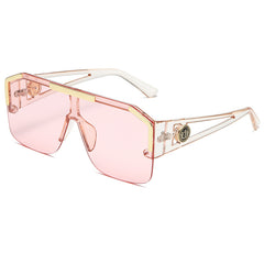 Polygon Sunglasses Vintage Punk Oversized Women's Eyewear