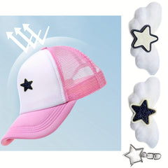 4pcs Pink Pentagram Baseball Cap Set - Trucker Hats for Women
