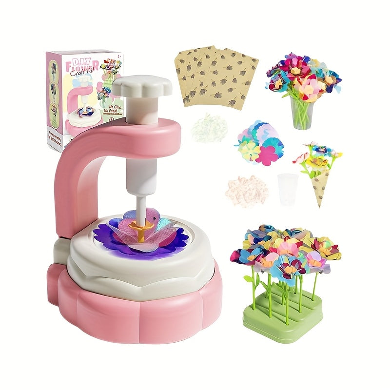 Girls Toys Craft Bouquet Set Simulated Flowers Making Birthday Gift