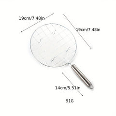Round Stainless Steel Barbeque Mesh with Thick Handle