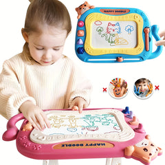 Magnetic Drawing Board Toddler Toys Sketch Doodle Pad w/ 4 Stamps