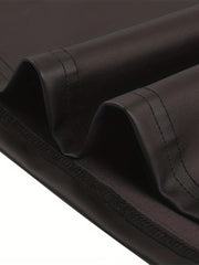 Solid PU Leather Mid Length Skirt Women's Clothing