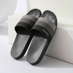 Men's Lightweight Non Slip Open Toe Quick Drying Slides