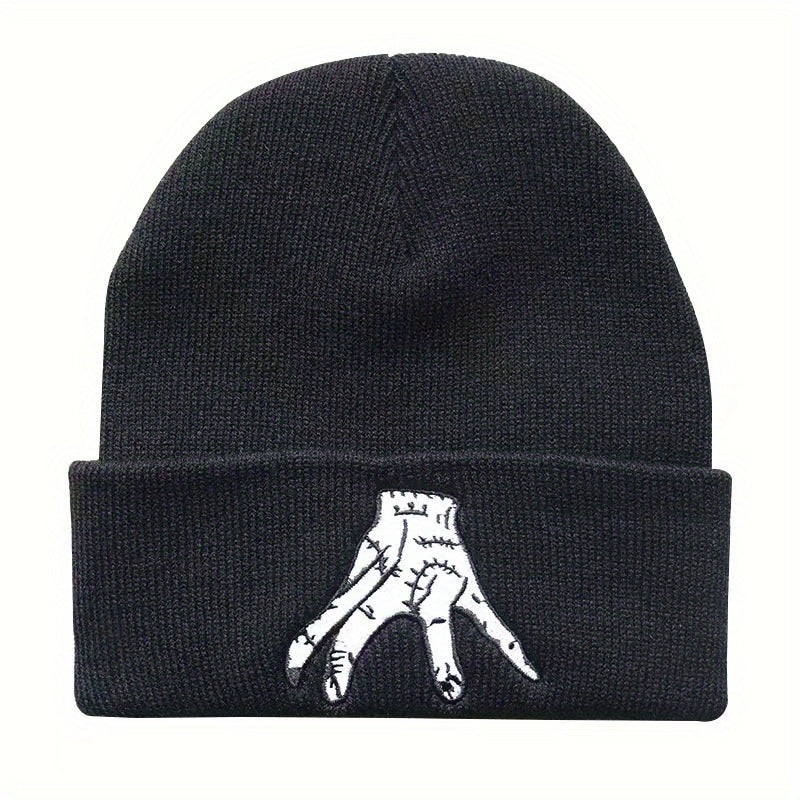 Embroidery Beanie Hip Hop Knit Hat Warm Knit Hat Unisex Casual Ski Hats