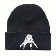 Embroidery Beanie Hip Hop Knit Hat Warm Knit Hat Unisex Casual Ski Hats