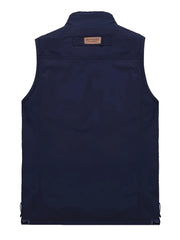 Thermal Cargo Vest Men's Zip Up Spring Summer Outwear