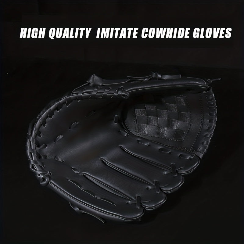 Faux Leather Baseball Gloves for Kids, Teens & Adults