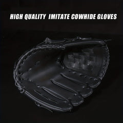 Faux Leather Baseball Gloves for Kids, Teens & Adults