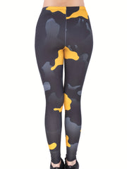 Camouflage Print Leggings High Waist Skinny Leggings