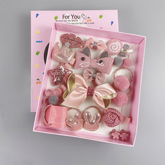 Baby Girls Cartoon Hair Ties Hair Clips Set, Holiday Gift