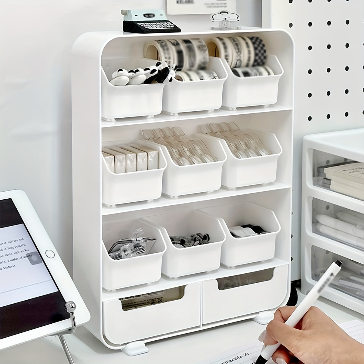Drawer Type Stationery Supplies Rack Classroom Pencil Pen Eraser Storage Box