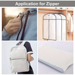 Bulk Nylon Coil Zipper By the Yards with 20pcs Sliders