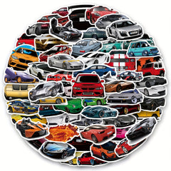 100pcs Racing Sport Vinyl Car Stickers - Waterproof