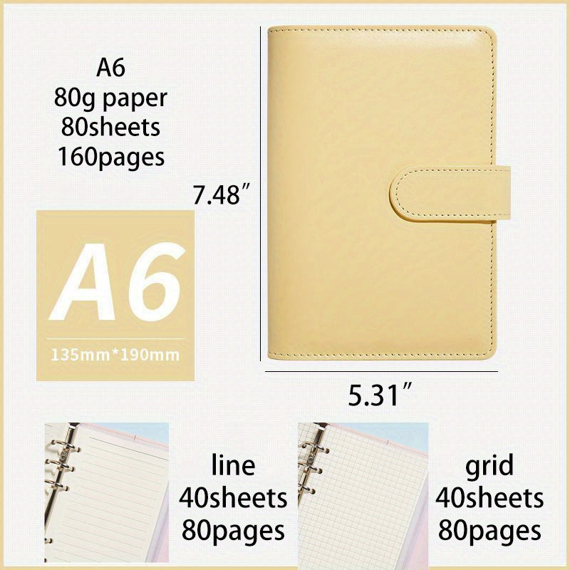 A6 Girl Heart Notebook Minimalist College Diary