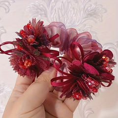 1pc Flower Hair Elastic Hair Rope Large Hair Ties