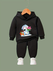 OERYUI Bunny Girl Print Outfits 2pcs Girls Hoodies Jogger Pants Set