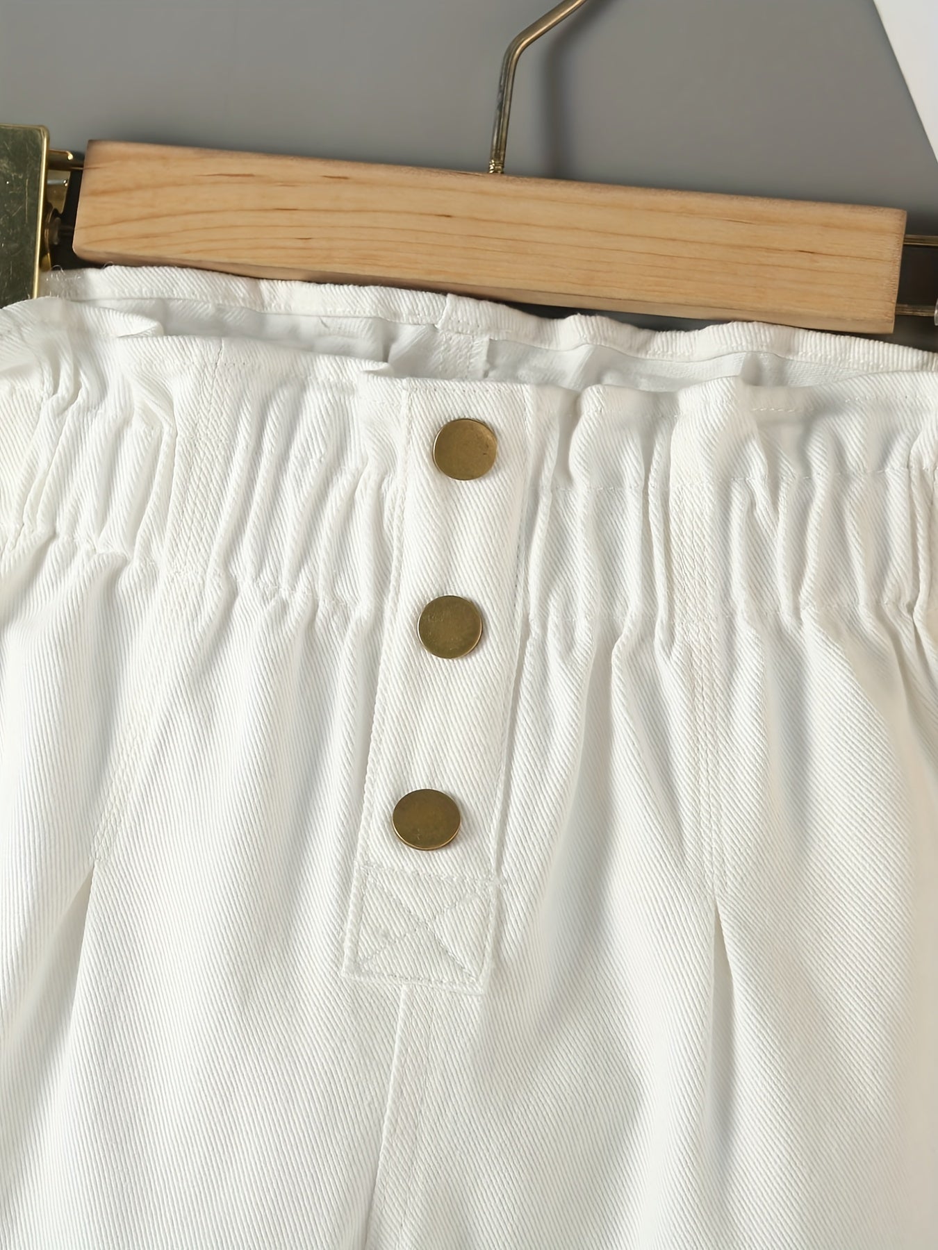 Girls Ruffle Paperbag Waist Pants for Casual Summer