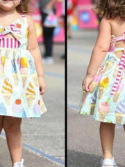 Kid Girls' Ice Cream Princess Dress For Party - Gift Idea