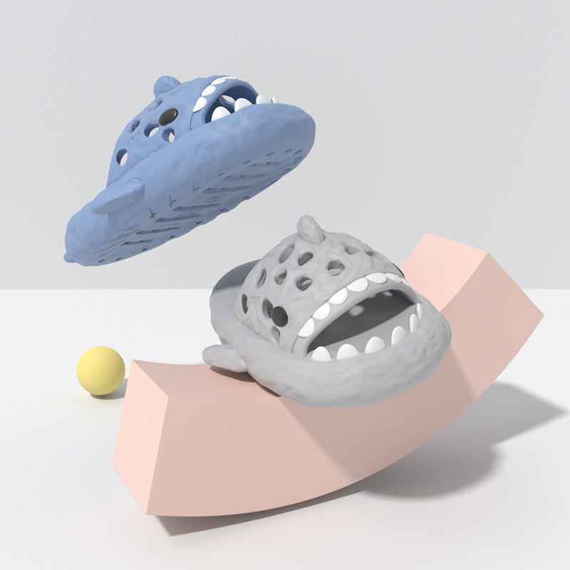 QYA Unisex Meteorite Shark Slides Slippers Lightweight Sandals