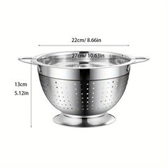Stainless Steel Drain Basket Vegetable Washing Basket