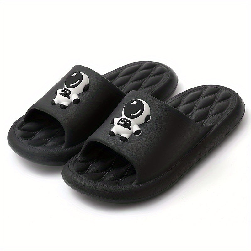 Men's Cartoon Printed Slides Non Slip Slippers