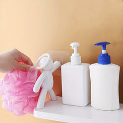 Small Man Wall Floating Shelf Bathroom Kitchen Storage Organizer