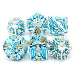 7pcs Punk Style Squid Monster Dices Hollow Polyhedral Dice Set