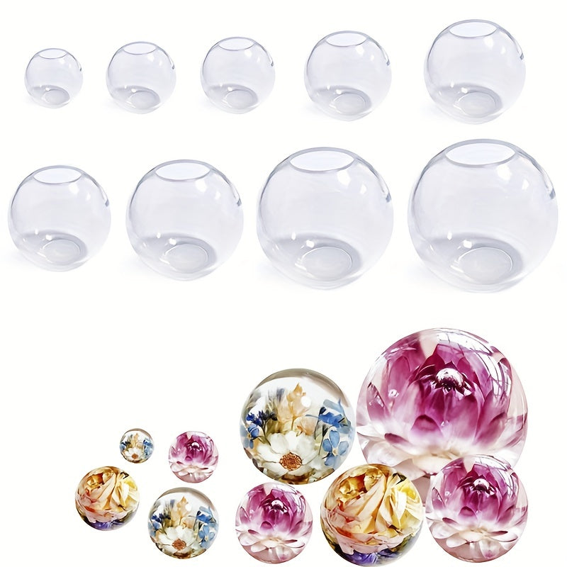 9 Sizes Sphere Silicone Resin Mold DIY Jewelry Soap Decorations