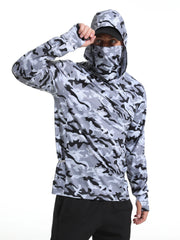 Print Men's Long Sleeve UV Protection Fishing Outwear
