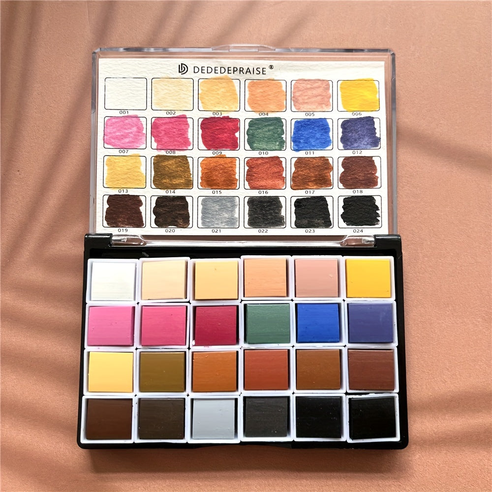 24 Shaoyan Skin Watercolor Paint Solid Watercolor Paint