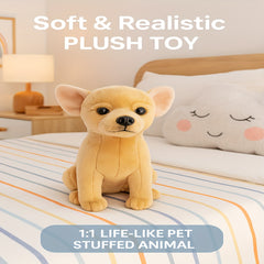 Brown Chihuahua Plush Toy: Perfect Home Decor for Kids Birthdays & Christmas