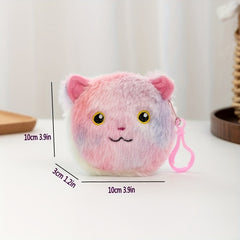 Kids Plush Rabbit Puppy Coin Purse Storage Bag