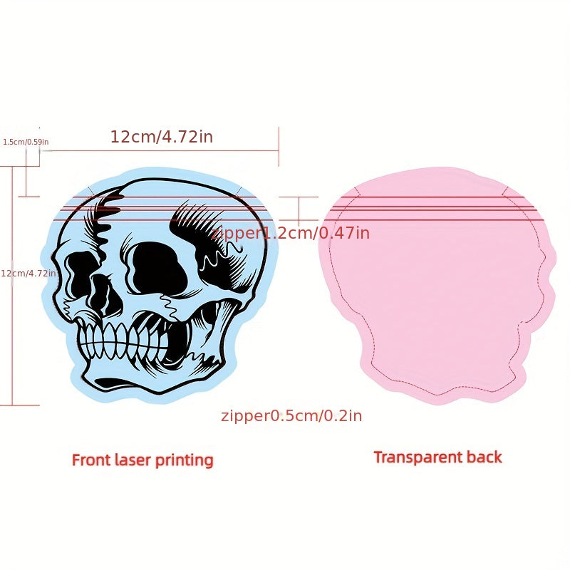 10pcs Halloween Skull Candy Packaging Bags Party Gift Self sealing Bags