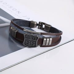 Punk Retro Faux Leather Bracelet