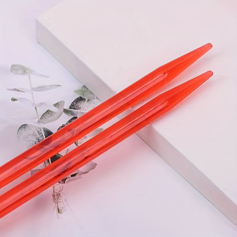 Crystal Sweater Needle Stick Set 14pcs Straight & Loop Knitting Kit 4mm 10mm