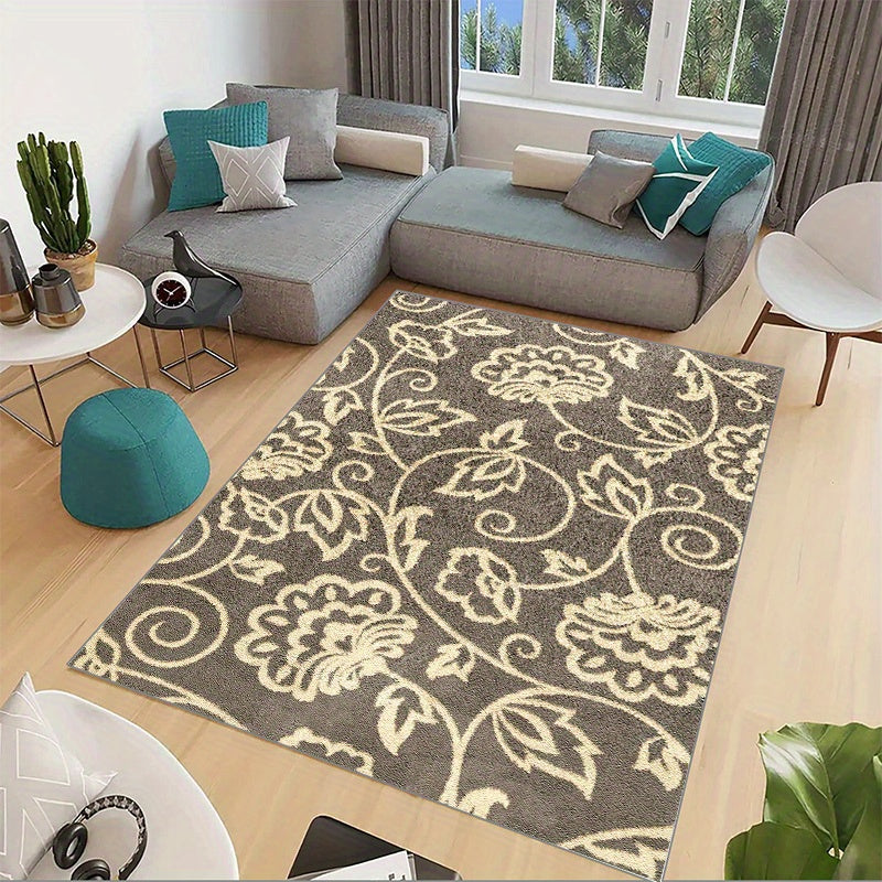 Large Modern Floral Area Rug for Living Room Bedroom Office