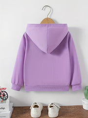 Girls LA Print Hooded Sweatshirt Top Long Sleeve Pullovers