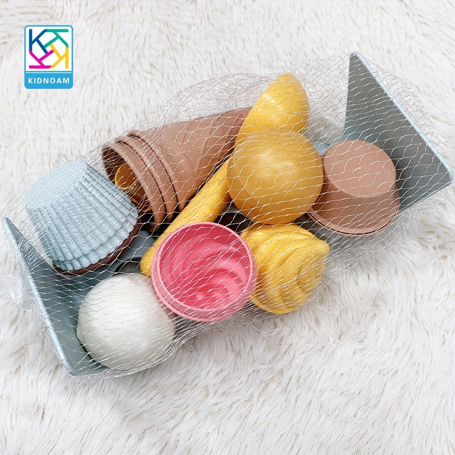 7-Piece Kids Beach Sand Digging Tools Set with Ice Cream Cone Toy