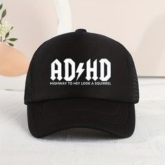 Kids ADHD Print Mesh Baseball Cap Sun Protection Breathable Truck Driver Cap
