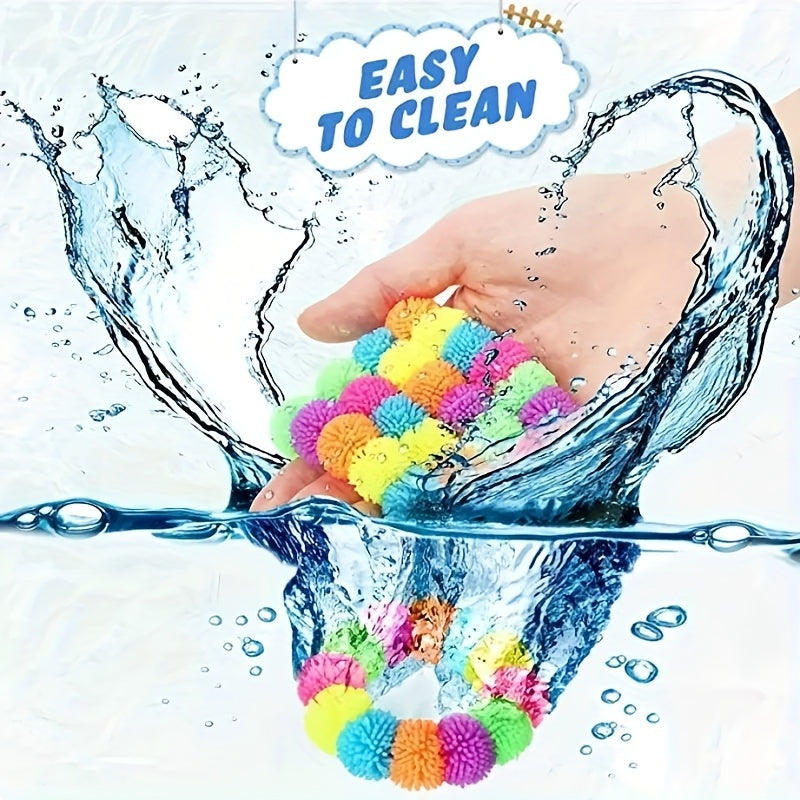Colorful Stress Relief Toy Bracelet Soft TPR Glue Fidget Bracelet Christmas Gift
