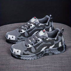 Women's Camo Pattern Sneakers Lace Up Low Top Shoes