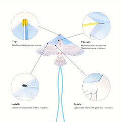 Peace Pigeon Kite With 99 06meter Kite Line