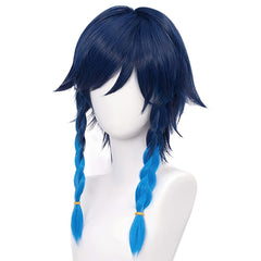 Gradient Short Braided Synthetic Hair Cosplay Wig with Wig Cap