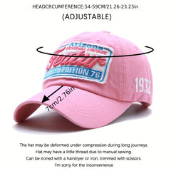 Letter Embroidery Baseball Cap Women Cotton Hip Hop Sunscreen Sports Hat