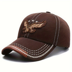 Eagle Embroidered Baseball Cap Sun Hat For Men And Women